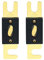 Heschen ANL Fuse ANL-250 250 Amp for Car Vehicles Audio System Sheet Gold Tone & Black 2 Pack