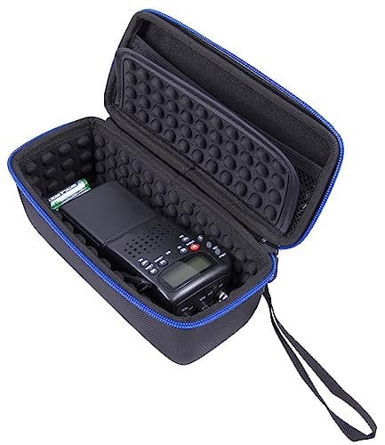 CASEMATIX Portable Cb Radio Case For Midland 75-822 And 75-785 40 Channel Cb-Way Radio And Antennae – Padded Interior, Carry Handle And Carabiner For Travel