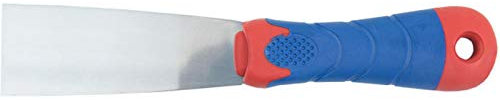 CON:P CP880240 Malerspachtel rostfrei mit 2-Komponenten-Griff, 40 mm, silber/rot/blau