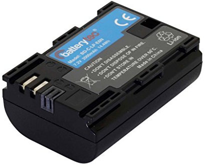 Batterytec Replacement battery for Canon camera LP-E6N, EOS 5D Mark IV, 5D Mark II, EOS 5D Mark III, EOS R5 R6,EOS 5DS, EOS 5DS R, 6D, 7D, 60D, EOS 80D, EOS 70D