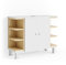 Vicco Mueble bajo Lavabo Aquis, Blanco/Sonoma, 79 x 64 cm