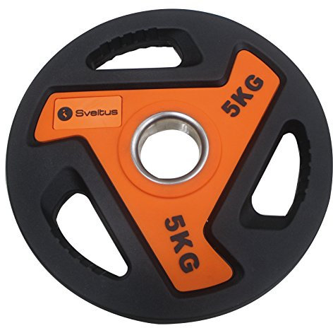 Sveltus 3811 Festplatte für Stange Unisex Erwachsene, Orange/Schwarz, 5 kg