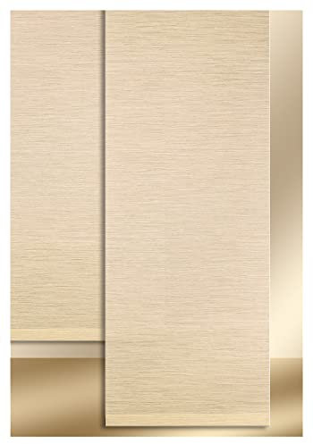 SeGaTeX home fashion Moderner Schiebevorhang Flächenvorhang Marian Paneele in Bambusstruktur beige 180 x 45 cm