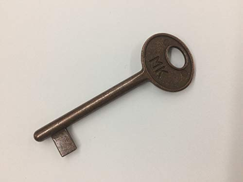 effedielle® Clé PASSPARTOUT pour serrures marque AGB brevet d'intérieur, finition bronzée, ouvre toutes les serrures série CENTRO et série patent ancien type AGB