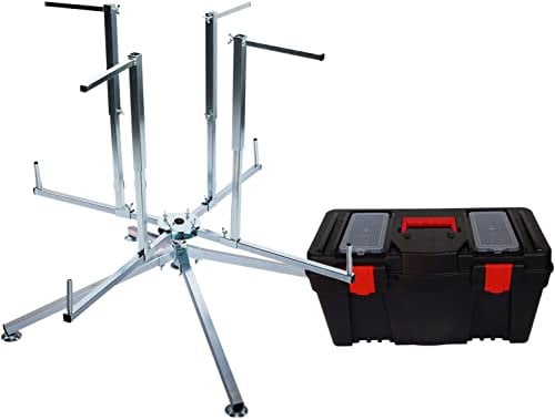 Novanetus A1S Srotolatore per Tubi di Riscaldamento a Pavimento, Professionale Decoiler per Tubi PEX PERT ALPEX Copex, Svolgitore per Bobine con Cavi, con comoda scatola