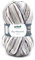 Gründl Wolle Big Mamma Print - XXL Wolle zum Stricken - Großknäuel 400 g / 1040 m - Wolle Farbverlauf aus 100 % Polyacryl - Weiß-grau-hellgrau-beige-sand