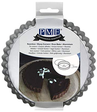 PME Molde de Aluminio Anodizado para Flan con Base Extraíble Ø 15 cm