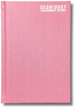2021–2022 A5 DAP Schülerkalender für Schule und Schulsachen, gebunden, Hardcover, A5, Tagesansicht, Jahresplaner für Geschäft, Büro, Zuhause, Termine (lila)