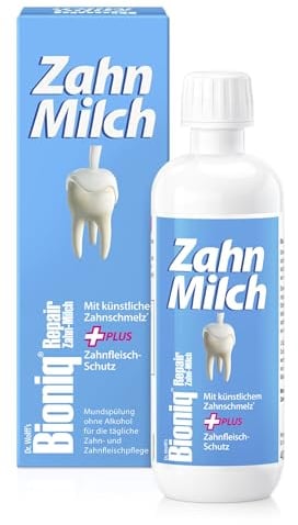 Bioniq® Repair Zahn-Milch - 1 x 400 ml - Repariert den Zahnschmelz | Schützt das Zahnfleisch | Enthält wertvolles Calcium