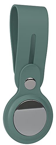 EAZY CASE - Anhänger für AirTag Schlüsselanhänger Hülle Silikon Dunkel Grün AirTags Schutzhülle Tracker Schlüsselanhänger Kratzfest Silikon Loop Silikonhülle Case Air Tag Anhänger Kinder, Katze, Hund