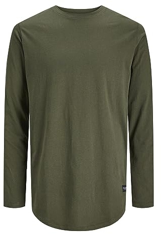 JACK & JONES Male Langarm-T-Shirt Einfarbig Langarm-T-Shirt