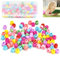 STCRERAG 100 Stücke Mini Haarspangen Haarklauenclips Bunte Perle Haar Klammer Clips Haar Nadeln Schellen Haargreifer Kleine Haarspangen Kunststoff Haarklammern Haarklammer mit Box für Mädchen Damen