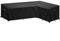 SanGlory Funda Sofa Exterior Impermeable Forma L, Funda Protectoras Muebles Jardin, Funda para Muebles de Jardín, Funda para Sofa de Esquina, Anti-UV, 270x210x85x65/90cm