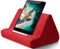 Transplant Support de Tablette Doux avec Poche, Multi-Angle pour Ordinateur Portable, Support pour Tablette, iPad, liseuse, canapé, Smartphone, Livres (vin Rouge)