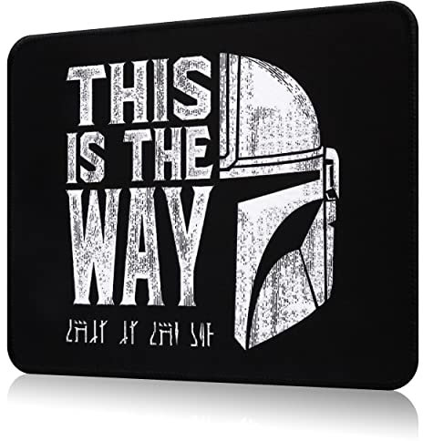 Mousepad Gaming Cartoon Piccolo Medio Computer Cool Funny Square Gamer Mini Portatile Viaggio Ufficio Laptop PC Sottile Spessore Scrivania Mousepad Questo è il modo per Ragazza Bambini Donne Uomini