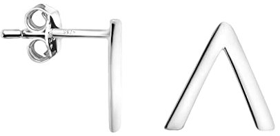 SOFIA MILANI - Damen Ohrringe 925 Silber - Dreieck Ohrstecker - E1458