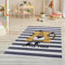 Pasha Home Kinderteppich 120x180 cm Tiger/Kinder Spielteppiche aus Polyester- & Flanellfasern/Teppiche fürs Kinderzimmer antirutsch & schmutzabweisend/waschbarer Spiele Teppich