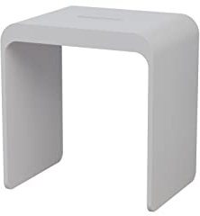 BERNSTEIN® Badhocker aus Mineralguss PB4006 Duschhocker, variabel einsetzbarer Sitzhocker
