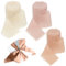 3 Rollen Chiffonbänder 3,8 cm x 2,5 m handgefertigt Fransenband Geschenkband ausgefranste Kanten Band für Bastelarbeiten Kränze Schleifen Geschenkver Brautsträuße und Valentinstags insgesamt 21 m