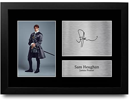 HWC Trading FR A4 Sam Heughan Outlander Geschenke Gedrucktes Signiertes Autogramm Foto für Fans von Fernsehshows - A4 Framed