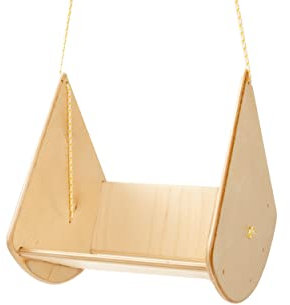 KIDWOOD™ Transformer Schaukel 2in1 Schaukel und Hocker für Kinder Spielzeug aus Holz Kindermöbel Zubehör für Klettergerüst Transforming Swing