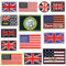 CYWQ 14Pcs Iron on Patches Us UK Flag Embroidered Patches for Clothing DIY Clothes Stickers Custom Badges