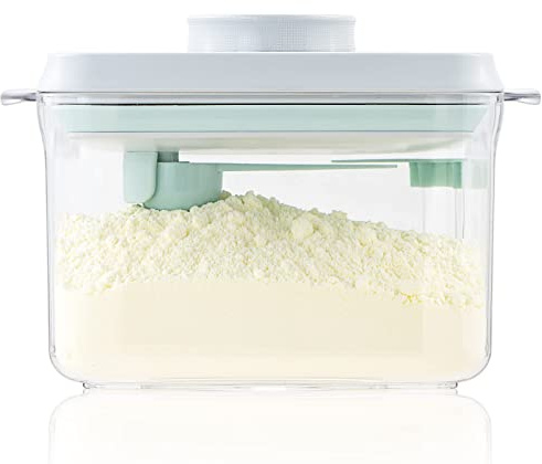 Baby Formula Container, 14oz Airtight Milk Powder Dispenser with Pop Lid
