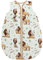 TupTam Baby Sommer Schlafsack 0.5 TOG aus OEKO-TEX zertifizierten Materialien, Farbe: Löwe/Braun/Grün, Größe: 80-86