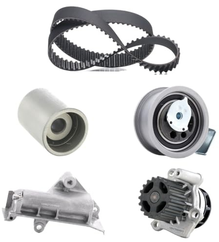 RIDEX 3096W0521 Bomba de agua + kit de correa de distribución hidráulico a la Izquierda arriba con junta sin juego de tornillos compatible con VW Golf IV Hatchback 1J1