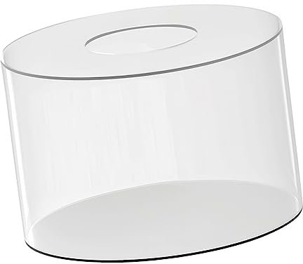 perfk Alzata per Torta Cilindro Piedistallo Supporto Rotondo Strumento per Torta Fai-da-Te Alzata per Torta in Acrilico Trasparente Scatola per Torta, 15x20 cm