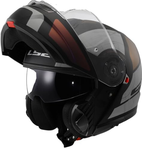 LS2, Modularer Motorradhelm Strobe II Orion Matt Black Purple Blue, M