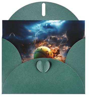 BROLEO Weihnachtskarten aus dunkelgrünem Tennis-Perlglanz-Papier: geeignet als Einladungskarten für Weihnachten, Hochzeitstag und Partys