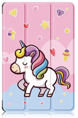 TOPCASE Funda para Xiaomi Redmi Pad SE 11 Pulgadas 2023,Ultra Delgado Carcasa con Soporte Función y Auto-Sueño/Estela,Unicornio