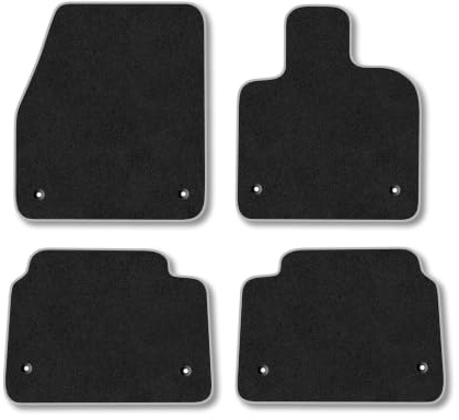Land Rover Discovery Sport (2019+) Carpet Car Mats | Grey Edge Trim Tailored Fit Floor Mats Full Coverage Protection Accessories Easy Clean Anti Slip Made in the UK
