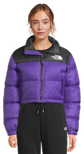 The North Face NF0A5GGES961 Nuptse Short Jacket Jacket Femme PEAK PURPLE/TNF BLACK Taille XS