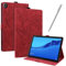 JayModCase Case for Huawei MediaPad M5 Lite 10 10.1 inch, PU Leather Flip Stand Function Cover with Card Slot Protective Tablet Case (Red)