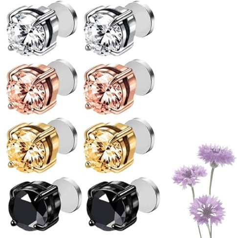 Lovilds Magnetologie Lymphvity Germanium Ohrringe, Atheniz Magnetology Ohrringe, Magnet Ohrringe Zum, Lymphknoten Ohrringe (10mm, 4paris-1)