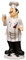 ulapithi Chef-Statue für die Küche, Chef-Figuren, Küchendekoration - Kochfiguren - Koch-Küchendekoration aus Kunstharz, Tischdekoration, Chef-Statuen, Sammlerfiguren, Heimdekoration