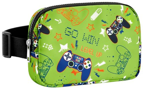 Videospiel Bauchtasche für Jungen – Kinder Gürteltasche Sport Bauchtasche mit verstellbarem Bund 51–90 cm Gürteltasche für Jungen Gürteltasche Sporttasche Geschenke für Jungen