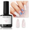 Modelones Pearl Gel Nail Polish, 15ML 1Pc White Gel Polish Aurora Iridescent Shimmer White Mermaid Nail Drawing Nail Polish Soak Off Led Summer Glitter Nail Varnish Swirl Shell Thread Effect DIY