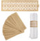 URROMA Glitzernder, goldfarbener Papierserviettenring, 50 St點k, dekorative Handtuchschnalle, Papierserviettenhalter f黵 Hochzeit, Party, besondere Anl鋝se