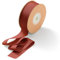 CHUQING Schleifenband Terracotta Chiffon Geschenkband Breit Seidenband Chiffonband Dekoband Stoffband 2,5 cm x 23 m,Orange
