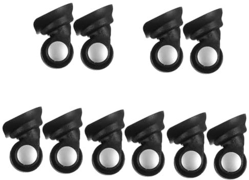 VALICLUD 5 Sätze Kofferräder Rollkoffer Reisekoffer Ersatzräder Für Koffer Kofferersatzrad Koffer Laufräder Kofferrollen Reisekoffer-schwenkrad Koffer Rad Pvc Black 2 Stück * 5