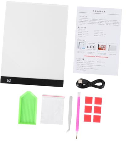 BELLIFFY Diy Diamond Drawing Led Licht Pad Mit Zubehör Für Kreative Kunstprojekte Einstellbare Helligkeit Für Künstler Und Bastelfans