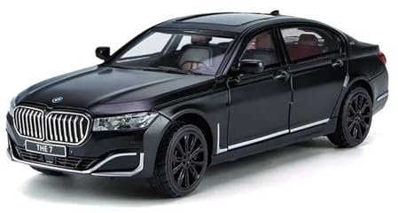 1 24 Für BMW DIE 7 760LI Simulation Diecast Metall Legierung Modell Auto Sound Licht Zurückziehen Sammlung Spielzeug Geschenke Druckgussmodelle Motorfahrzeuge(Schwarz)