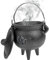 Jorzer Cast Iron Cauldron with Lid and Handle Halloween 3.94x2.95x2.95inch Decorative Candle Incense Burning Witchcraft Cauldron Pot, Star