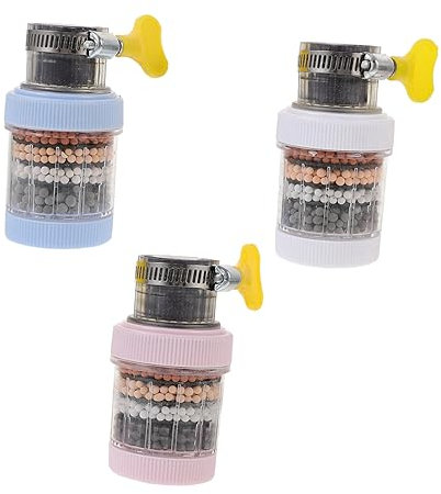 LOORGVEL Wasserhahn Mit Filter Für Küche Spüle Wasserenthärter Für Hartes Wasser Installieren Reinigen Kompatibel Mit Meisten Armaturen