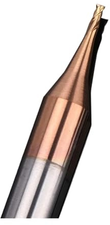 1 STÜCKE 0,2-0,9mm Mikro-Flachfräser 2 Flöten 4mm Schaft Fräser HRC 55 Mikro-Hartmetall-Gravierfräser Fräser TiCN-beschichtet(D0.2xD4x50L)