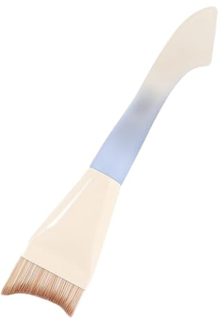Pinceau de Teint Tête Plate Angulaire Poils Doux | Pinceau De Plat À Poils Synthétiques Pour Correcteur Visage Femmes Filles Maison Fête Bureau Rendez-vous Mariage Noël