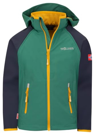 Trollkids Kids Rondane Zip Off Jacket XT | Wasserabweisend und winddicht, Hohe Bewegungsfreiheit, Abzippbare Ärmel, Brust- und Hüfttaschen